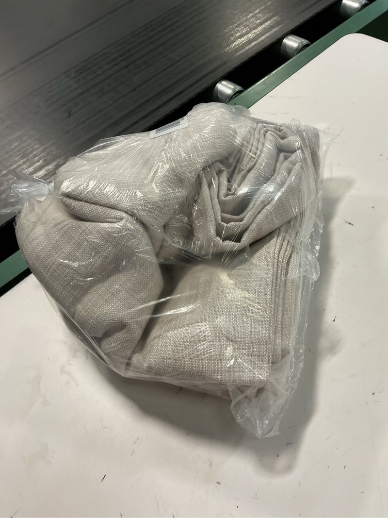 Condition photo showing Good Condition for cotton slub curtain - single panel, 48x84, natural