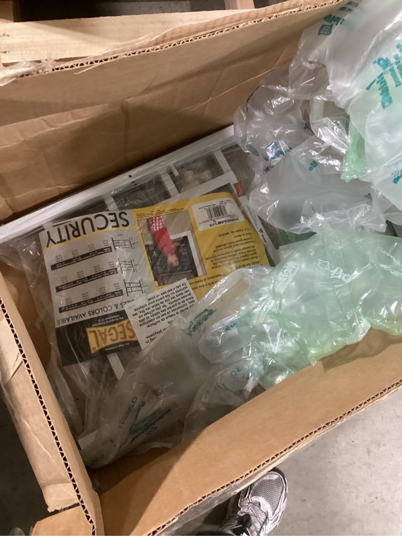 Condition photo showing Good Condition for prime-line s 4772 21 in., white, carbon steel, fixed 4-bar window grill (single pack)
