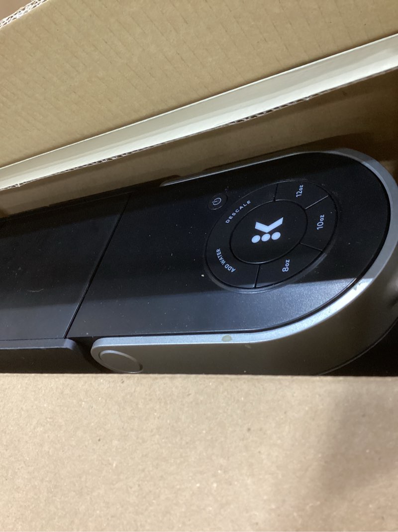 Condition photo showing As Is for Keurig K-Slim Single Serve K-Cup Pod Coffee Maker, Multistream Technology, 3 Brew Sizes, Slim and Sleek Design, 46oz Removable Reservoir, Black