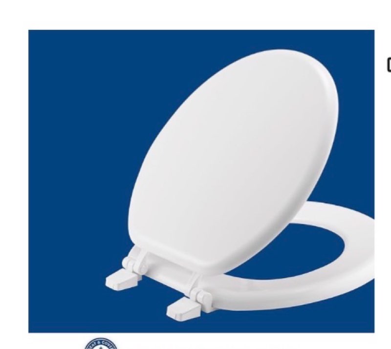 project source round toilet seat white