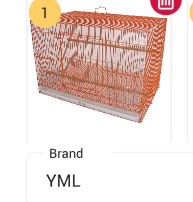 YML Small Breeding Cage, 24 x 16 x 16, Gold