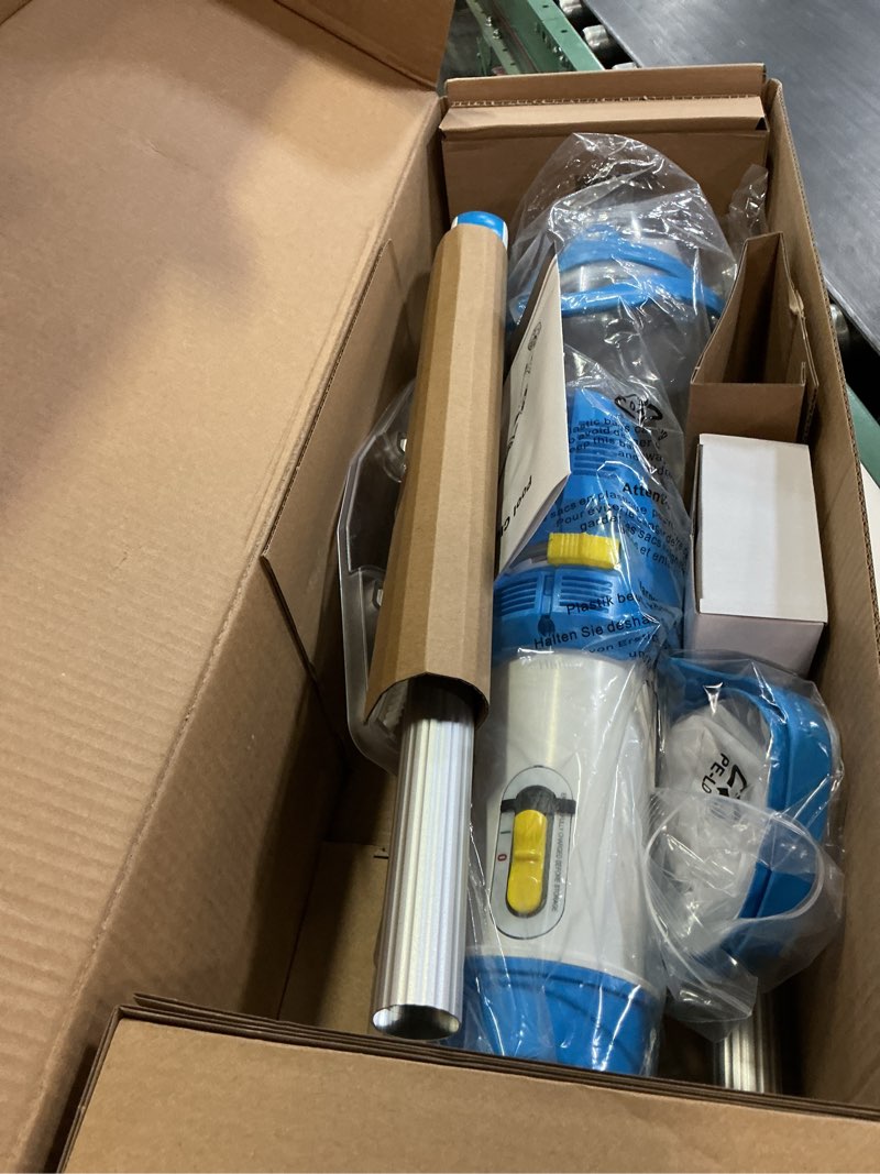Condition photo showing Good Condition for lanocean 2026 newly cordless pool vacuum for inground pool, flow adjustable, transparent brush head–visible cleaning, 19 gpm powerful suction handheld pool vacuum for above ground pool, 70mins runtime