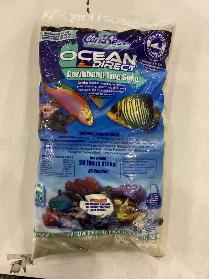 Ocean direct caribbean live sand 20 lbs