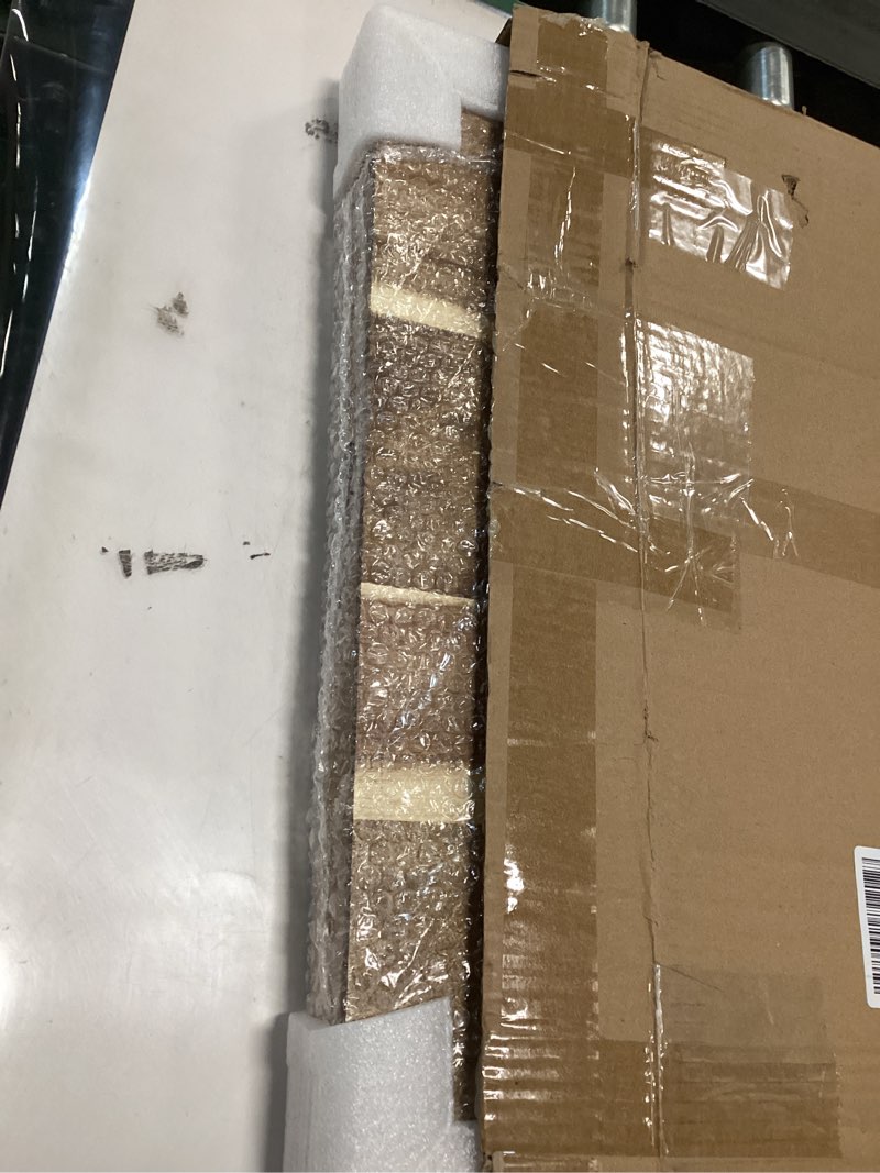 24'' Extra Large Square Wood Tray - Acacia Wood Ottoman Tray with Handles, Rustic Serving Tray for L