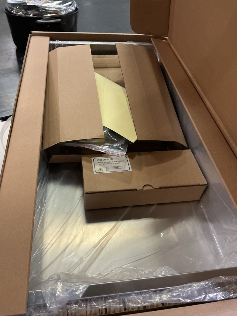 Condition photo showing Good Condition for 24x12 wall niche with 3000k led light, brushed shower niche cabinet, stainless steel bathroom shelf, no tile needed recessed bathroom niches storage organizer for shampoo brushed 24x12in