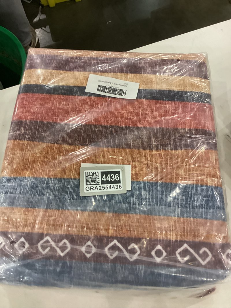 Condition photo showing New/Like New for Washable Rug 6x9 Stripe Boho Area Rug, Vintage Living Room Rug Indoor Non-Slip Non-Shedding Soft Foldable Faux Wool Large Area Rug for Bedroom, Dining Room, Farmhouse, Kids Playroom(Cream/Mix) 6' x 9' (Rectangular) Cream/Multi