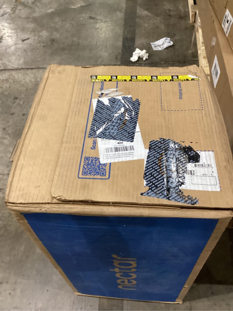 Condition photo showing New/Like New for nectar classic 12” queen mattress - medium firm - contouring memory foam - cooling top layer - back pain relief - mattress in a box - 365-night trial & forever warranty queen classic 12" mattress