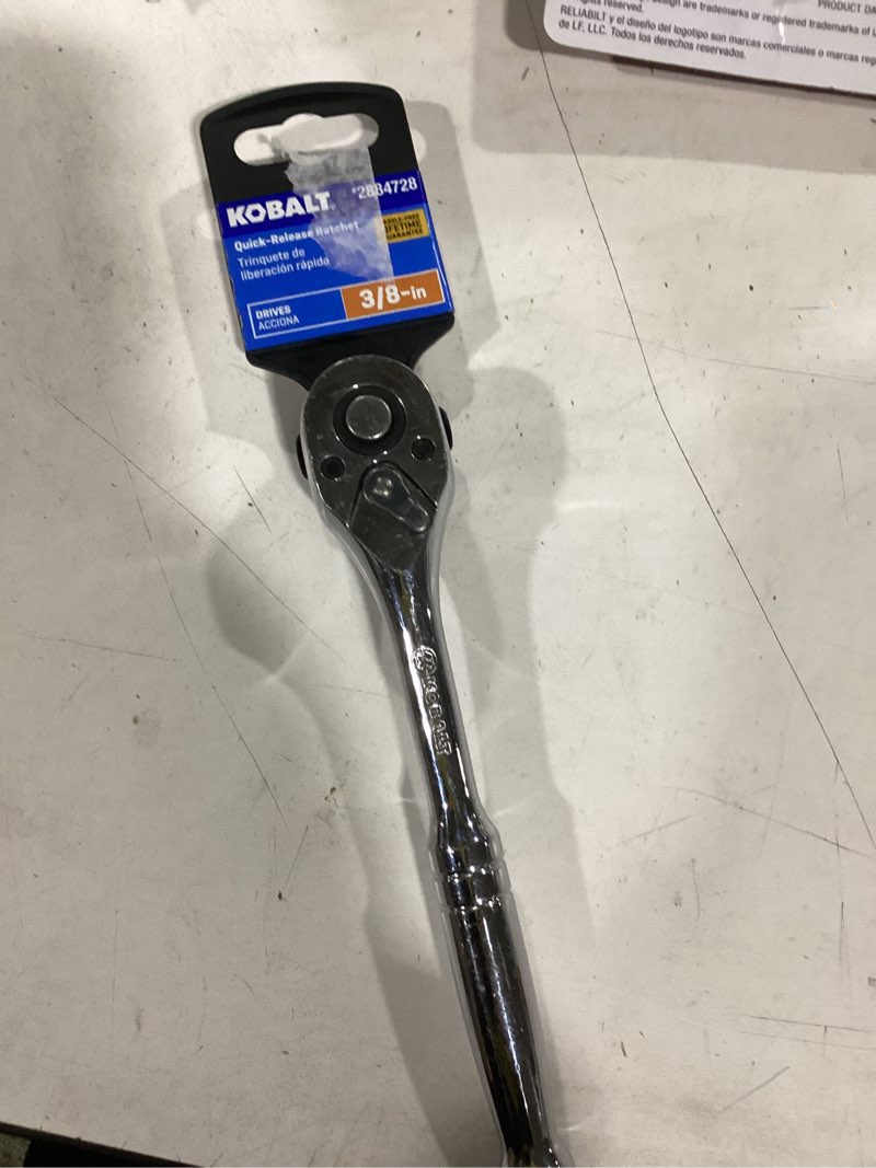 Condition photo showing Good Condition for Kobalt 90 -Tooth 3/8-in Drive Full polish Handle Ratchet