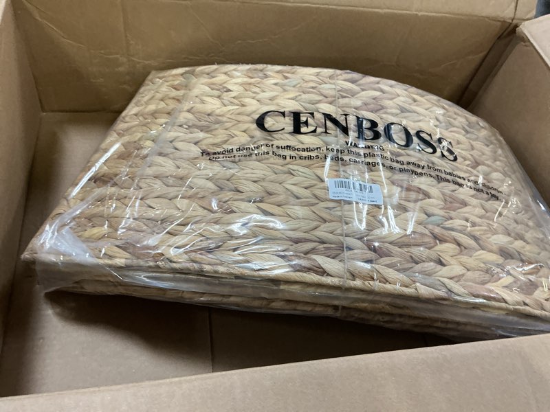 Condition photo showing Good Condition for CENBOSS Rattan Christmas Tree Collar, Wicker Tree Skirt & Stand Base Cover (Black Wash, 24 inch) Black Wash 24 inch