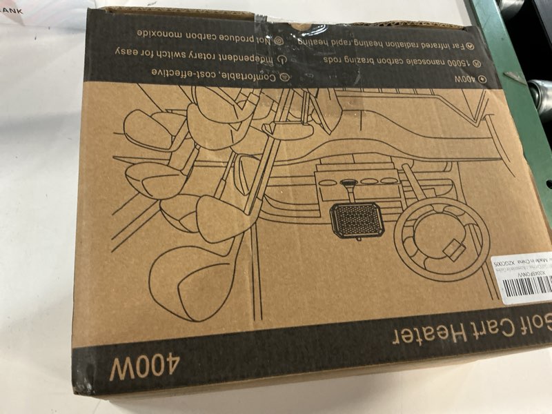 Condition photo showing New/Like New for Xislet Golf Cart Electric Heater [2-Second Quick Heat] 400W Quiet & Safe Carbon Fiber Golf Cart Heater, Easy to Install Battery Powered Heater, Stable Fit 48V Club Car/Yamaha/EZGO