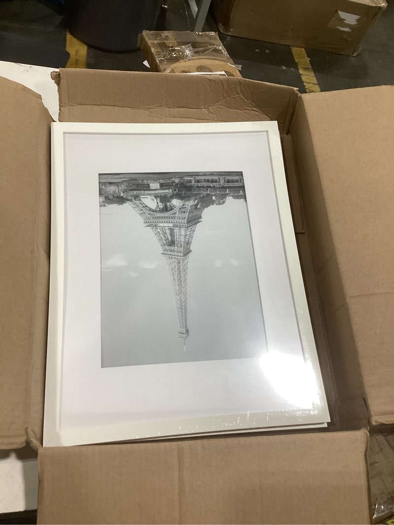 Condition photo showing Good Condition for enjoybasics 16x20 picture frame, display poster 11x14 with mat or 16 x 20 without mat, wall gallery photo frames, white, 2 pack