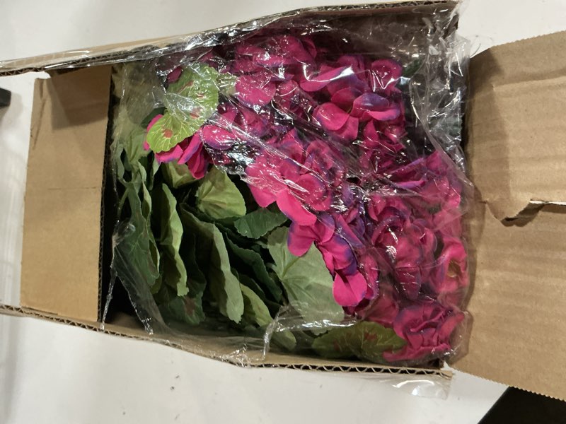 Condition photo showing Good Condition for geraniums artificial flowers for outdoors, 2 pack potted plants fake geranium bush realistic fake fl