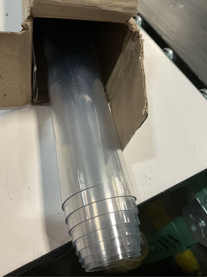 Condition photo showing Good Condition for ostepdecor clear table protector 42 x 60 inch, 2mm thick plastic table cover, waterproof pvc clear table cover protector, desk protector mat, writing desk pad for desktop, coffee & dining room table 42" x 60" (rectangular) crystal clear 2mm