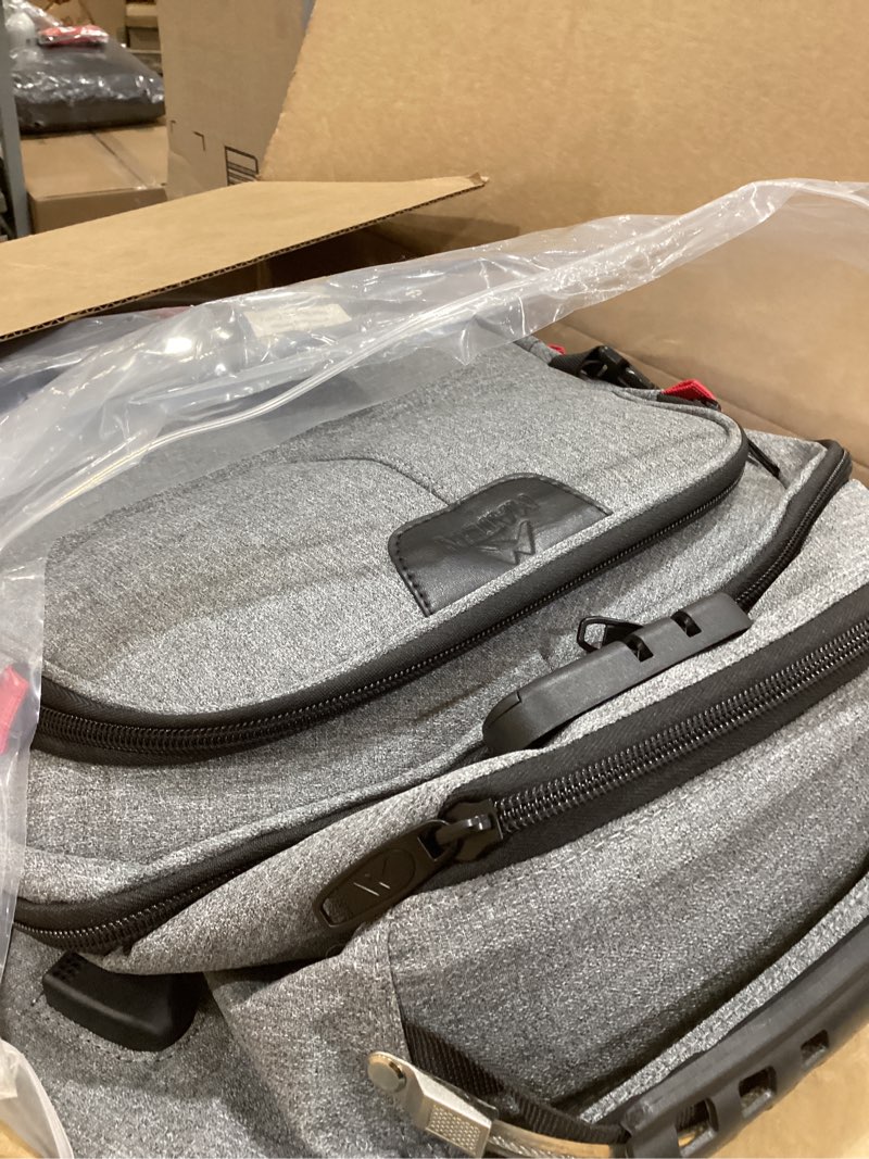 Condition photo showing Good Condition for MATEIN Rolling Laptop Bag with Larger Wheels, 17 Inch Roller Back Packs with Anti Theft Lock & USB Charging Port for Adults Men, Heavy Duty Rolling Large Carry On Luggage for Office Work Travel, Grey