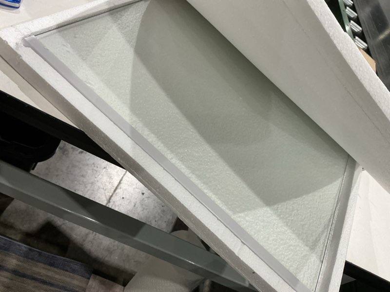 Condition photo showing Good Condition for upgraded da97-20647a refrigerator glass shelf replacement compatible with samsung fridge glass shelf rs27t5200sr/aa, rs28a500asr, rs27t5201sr/aa, rs27t5561sr/aa, rs27t5200sg tempered glass upper shelf