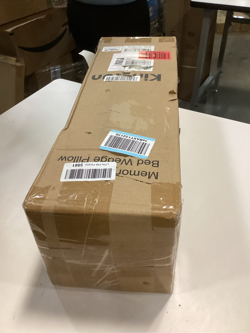 Condition photo showing New/Like New for Kingfun 4pcs Orthopedic Bed Wedge Pillow Set for Post Surgery, Memory Foam for Sleeping, Adjustable Leg, Back and Arm Support, Sitting Up and Rest Pillow with Travel Bag White 4 Piece Set