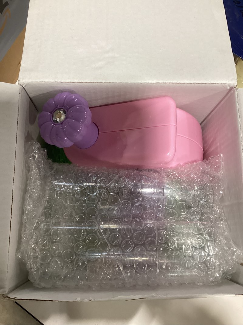 Condition photo showing New/Like New for girlshome 300+pcs fabric flower bouquets toys, diy flower making kit for kids, arts and crafts for kids, reusable educational preschool toy, valentines day gift birthday gifts for 4 5 6 7 8+ year old purple pink
