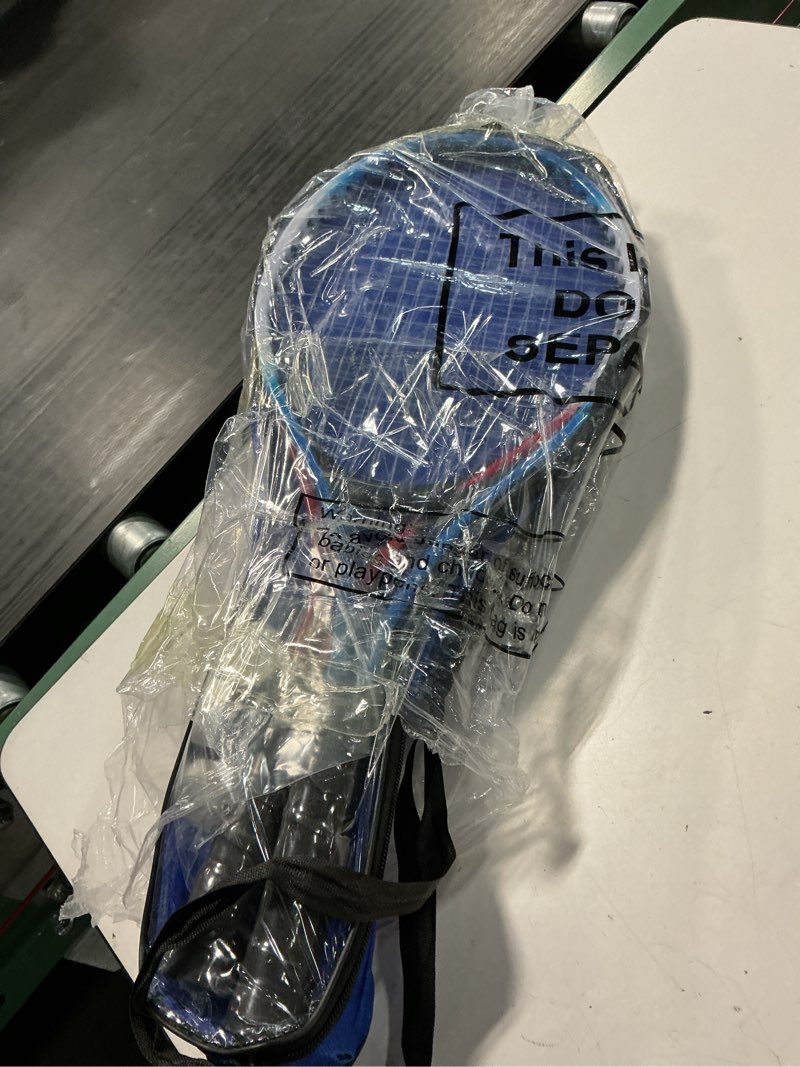 Condition photo showing Good Condition for motionchic tennis rackets recreational 21 inch lightweight tennis racket with balls for training beginners with overgrips carry bag(blue,red)