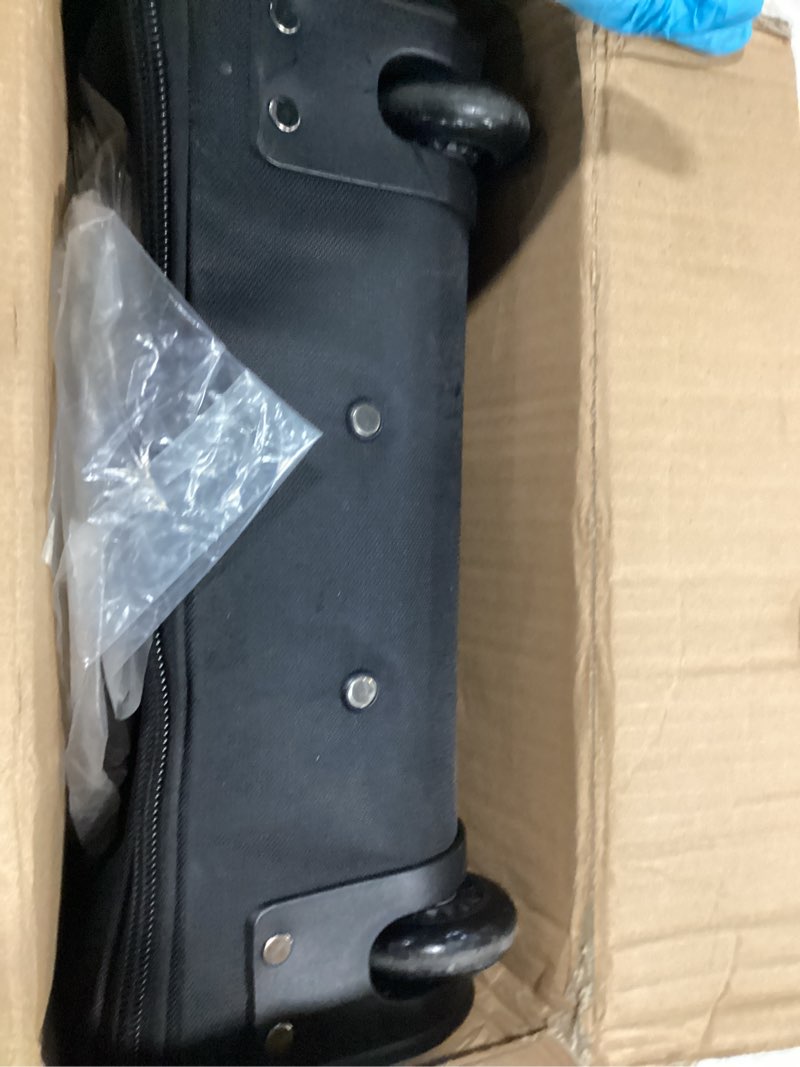 Condition photo showing As Is for Samsonite Andante 2 Wheeled Duffel Bag – 32-Inch Durable Rolling Luggage with Inline Skate Wheels, Push-Button Handle & Spacious Compartments – Travel-Friendly and Lightweight - All Black 32-Inch All Black