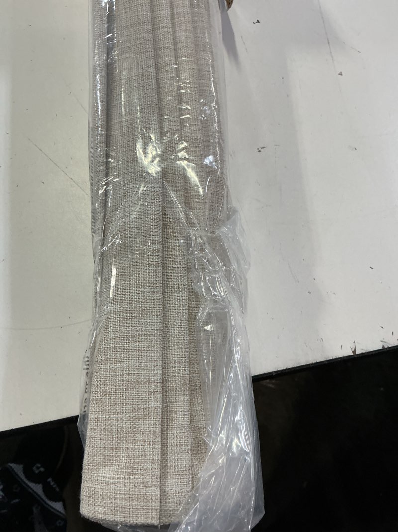 Condition photo showing Good Condition for lazblinds no tools no drill cordless roman shades for windows, blackout thermal insulated uv blocking window blinds, room darkening fabric blinds for indoor windows, 33'' w x 64'' h, beige blackout - beige 33" w × 64" h