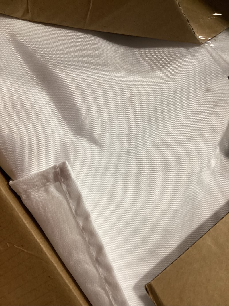 Condition photo showing New/Like New for holidayideas fitted tablecloths for 6 foot rectangle table, wrinkle resistant washable white table covers 30x72 inch for vendor booth display, banquet, trade show, 4 pcs white 30x72 inch | 4 pcs