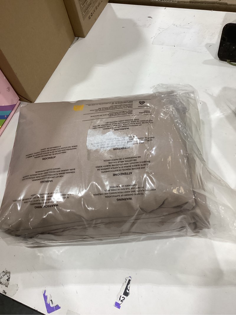 Condition photo showing New/Like New for bedsure king size sheets set - 4 pieces soft king sheets - breathable & cooling - hotel luxury - easy care polyester microfiber bedding for women, men, khaki 24 - khaki king