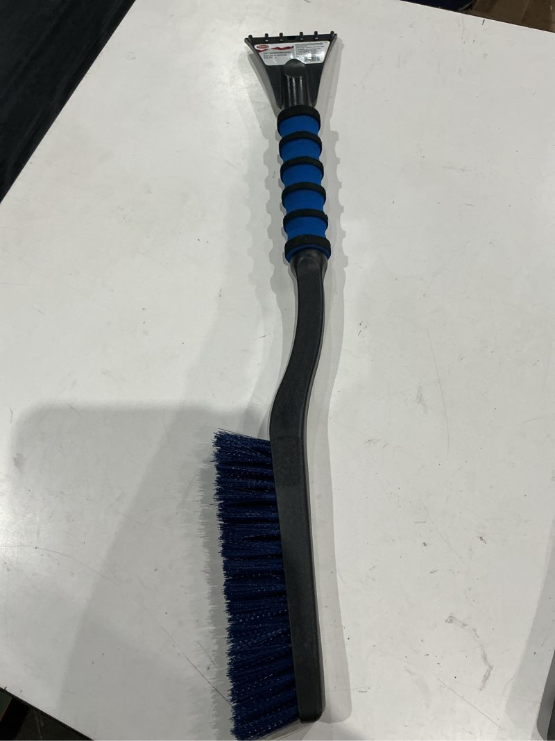 Condition photo showing As Is for mallory 532 26 inch snow brush with ice scraper for cars, trucks, suvs, rvs, and more (colors may vary) 532 1-pack
