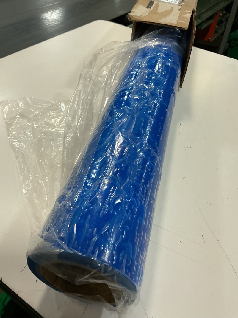 Condition photo showing Good Condition for TapeManBlue Floor Protection Film, 48" x 200', Made in USA, Blue Self Adhesive Floor Protector Tape for Moving, Painting and Construction, Temporary Covering to Shield Hardwood, Tile, Hard Surfaces