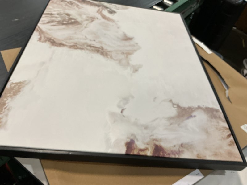 Condition photo showing Good Condition for (set of 2) 24" x 24" framed canvas black - threshold™