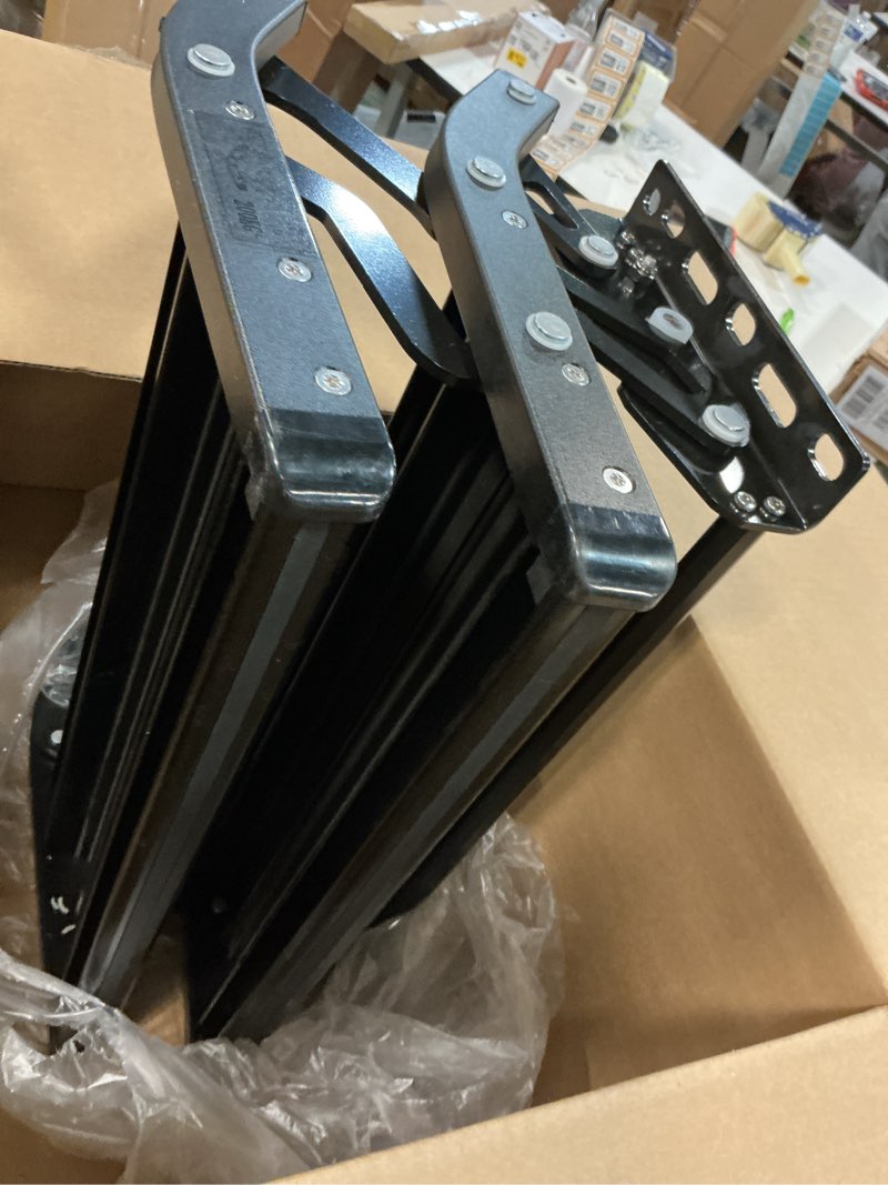 Condition photo showing Good Condition for RV Steps, 2-Step, Manual Foldable RV Steps, 400 LBS Load Capacity, Retractable Aluminum Alloy Camper Steps, Thickened Steel Plate Trailer Steps, Non-Slip Design, Ideal for RV, Trailer, Camper, Black