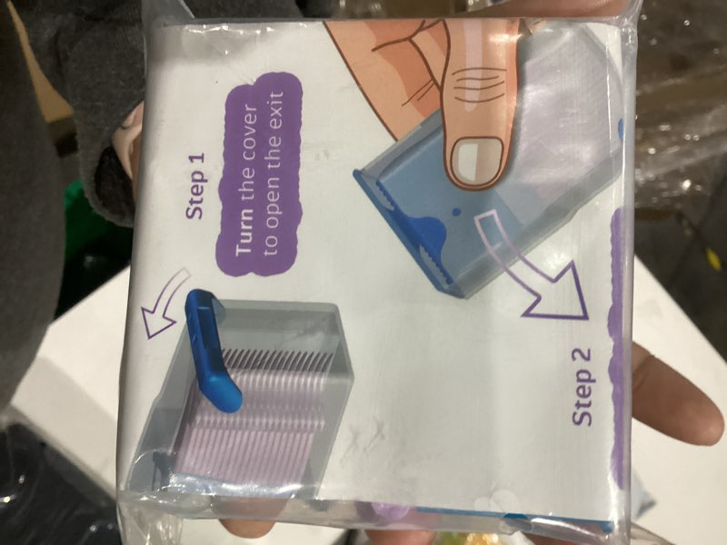 Condition photo showing New/Like New for Shaker Dental Floss Picks Travel Case, Dispenser with 5 Cartridges (20 High-Performance Floss Picks Pre-Filled Each), Sleek & Perfect for Handbags, Blue 1 Dispenser+5 Cartridges, Blue