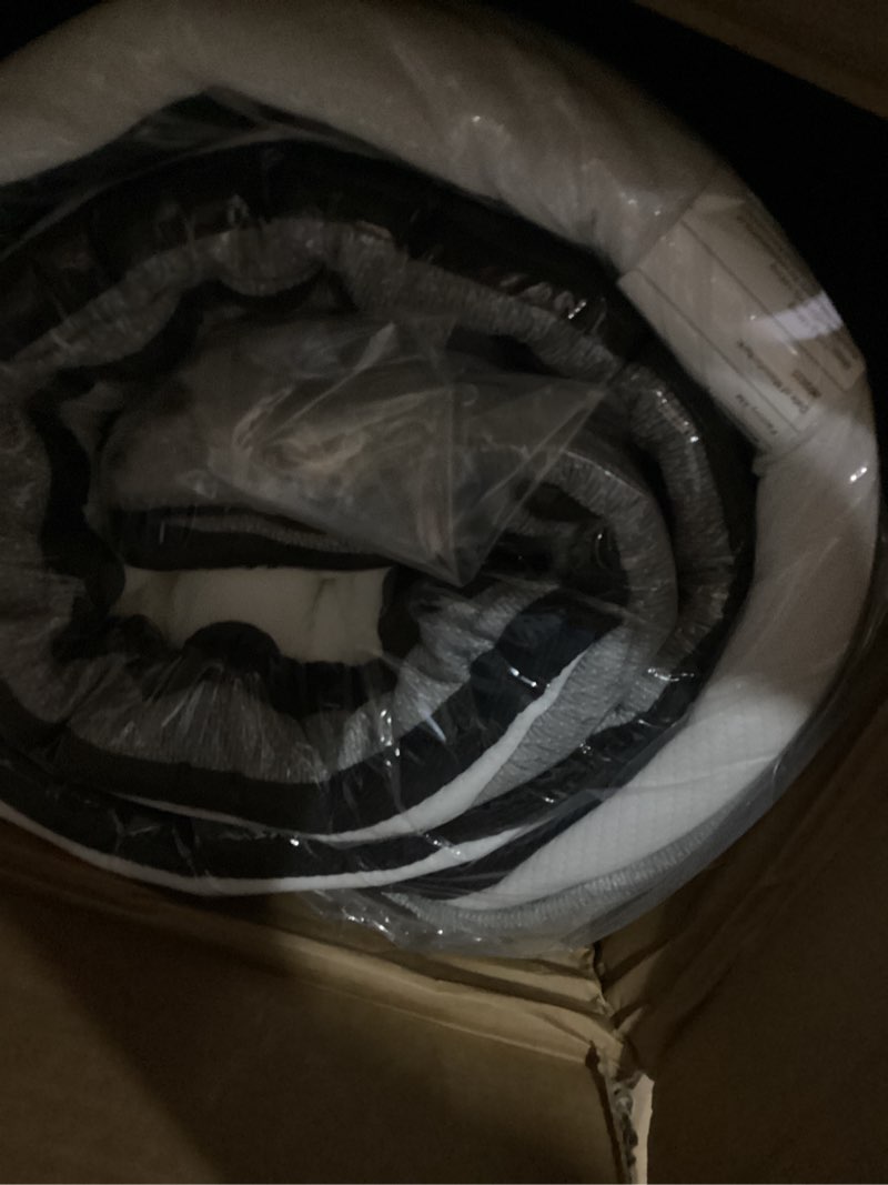 Condition photo showing New/Like New for king mattress, 14 inch king size mattresses | medium firm - cooling gel memory foam & zoned pocket coils for pressure relief, spinal alignment & extra lumbar support | motion isolation | king 14 inch