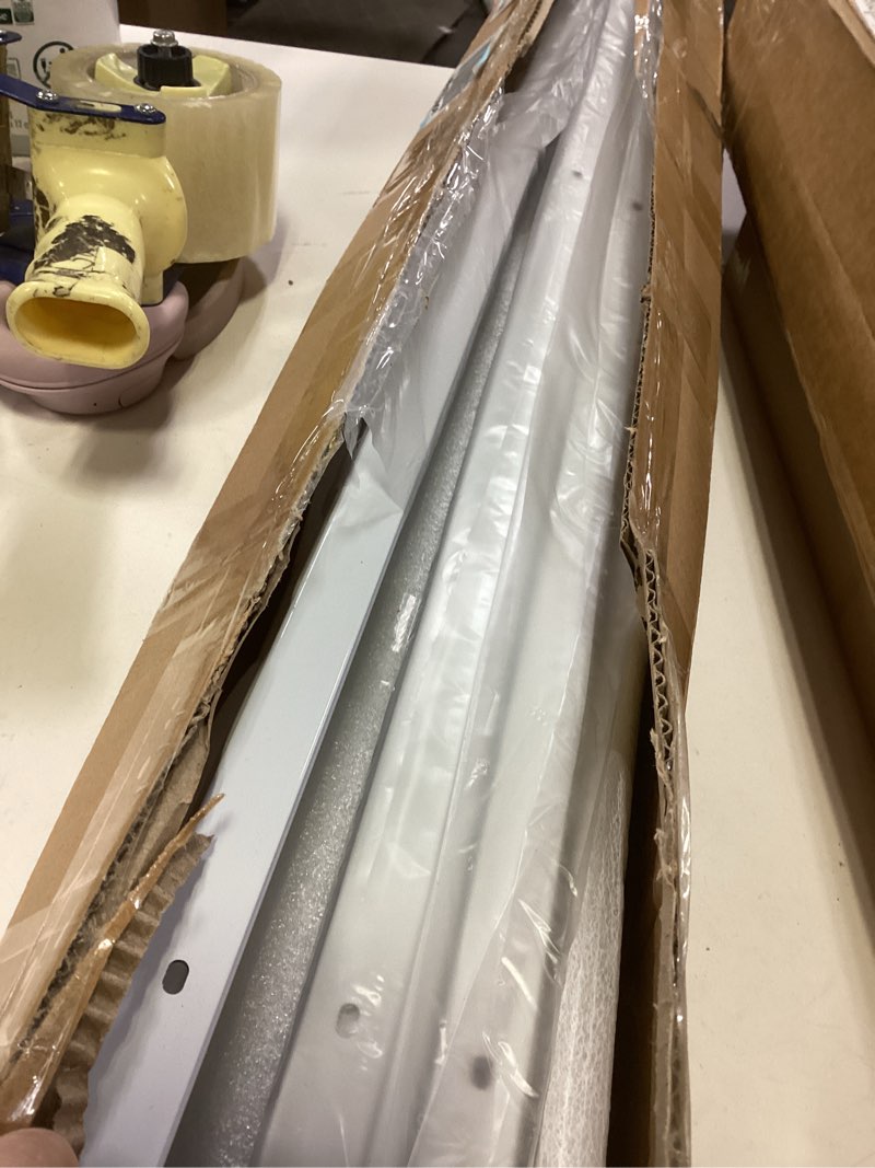 Condition photo showing Good Condition for Room divider Ceiling Track set for Curtains with hooks, Corner Connectors(Set of 2) and top brackets Curtain Rail System (9-12 ft Track Set) White White-1 9-12 ft Track Set