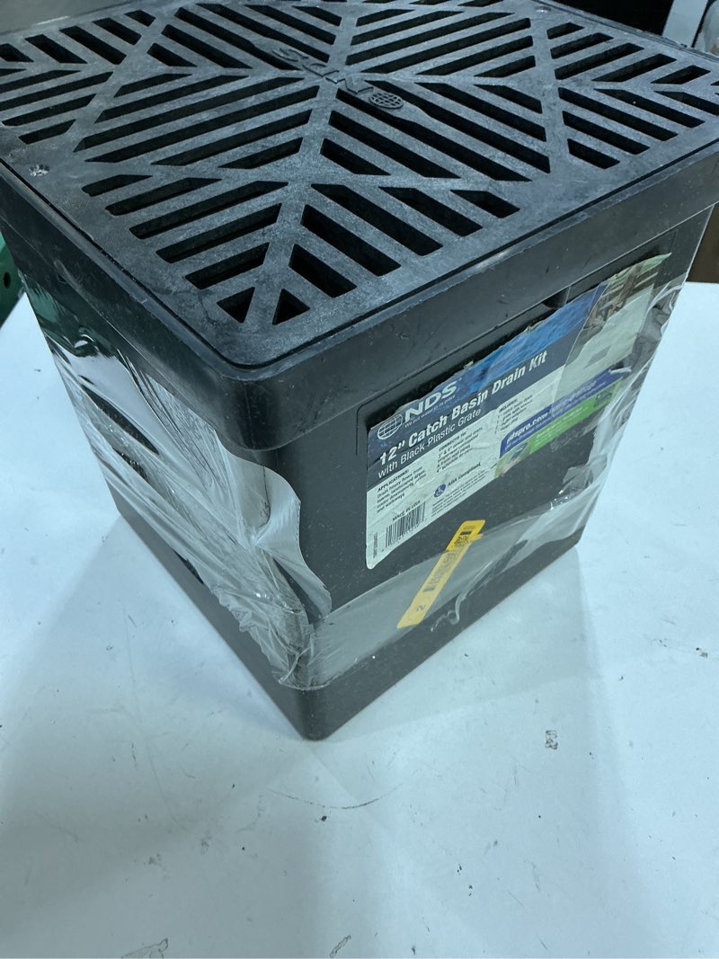 Condition photo showing As Is for nds 12 in. w x 12.75 in. d square catch basin kit