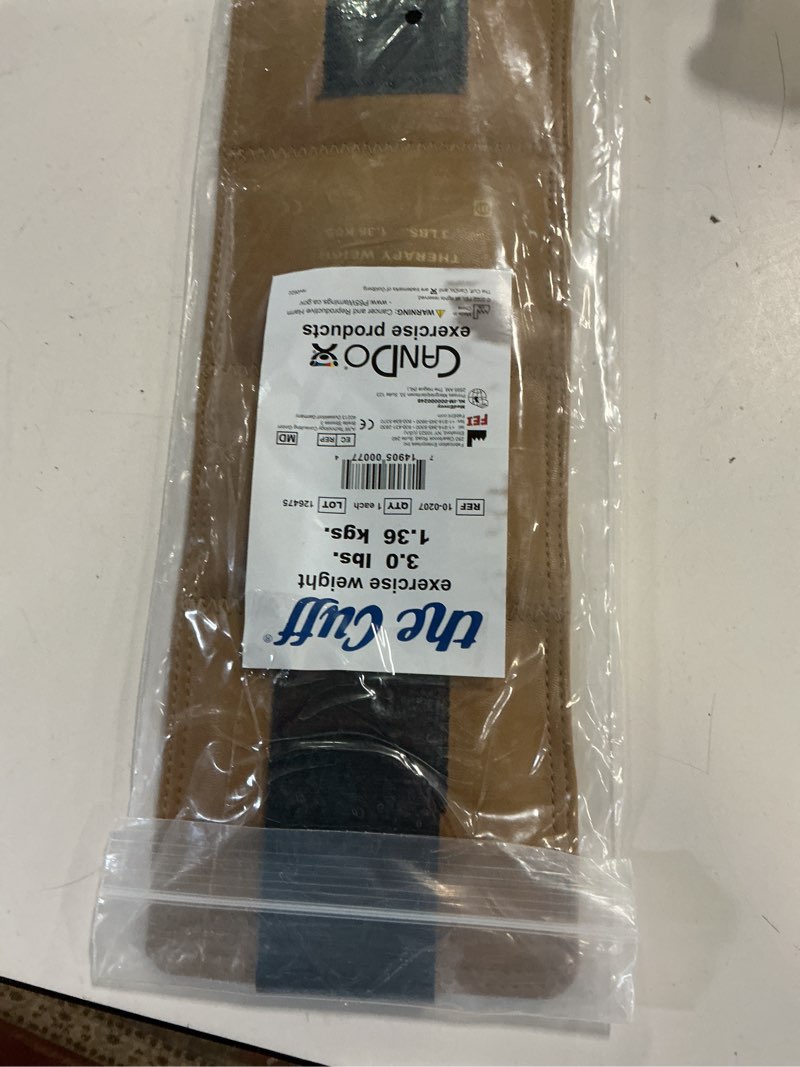 Condition photo showing Good Condition for The Cuff Original Adjustable Ankle and Wrist Weight for Yoga, Dance, Running, Cardio, Aerobics, Toning, and Physical Therapy. 3 lb Single