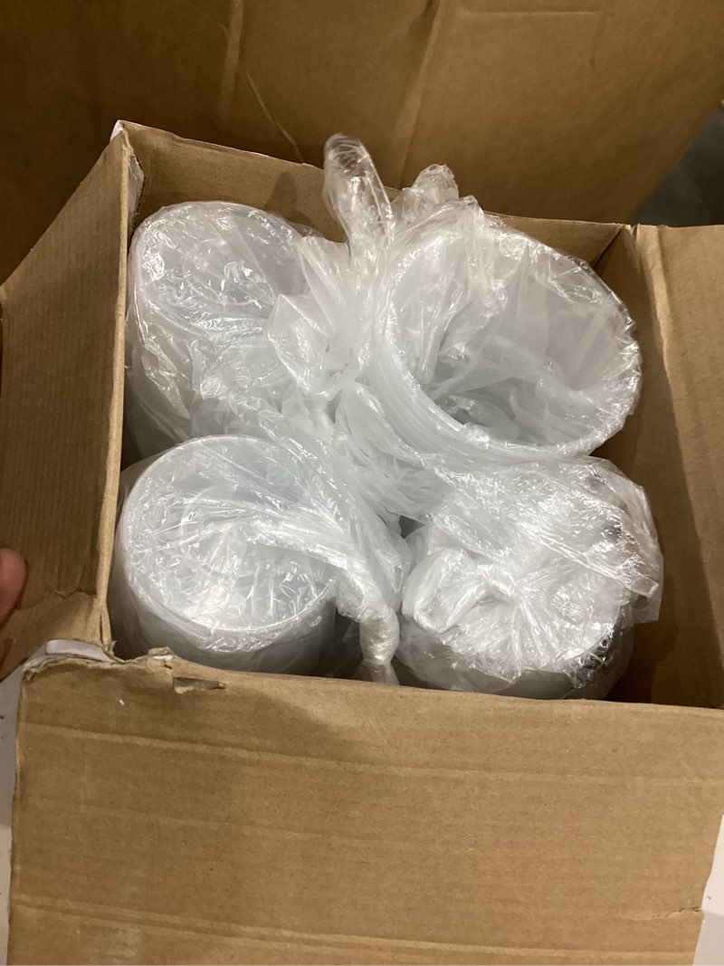 Condition photo showing Good Condition for yungyan 100 pcs wedding frosted plastic cups bulk 12 oz clear wedding cups for reception disposable cheer to love bridal shower bachelorette party supplies