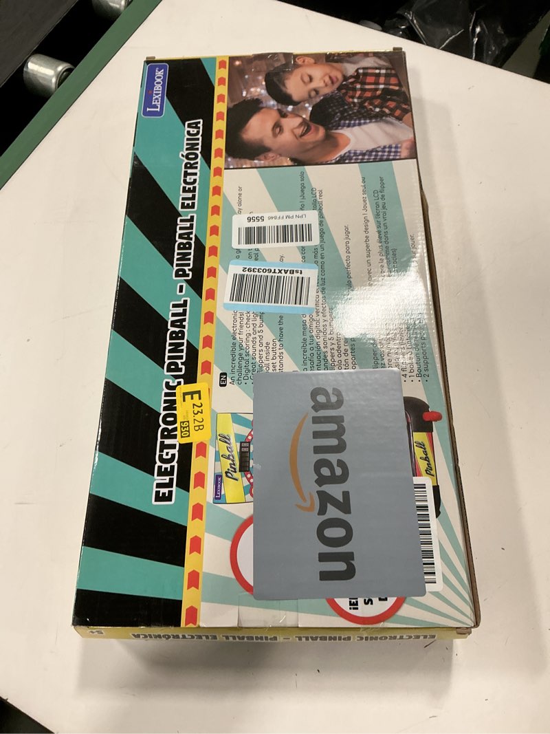 Condition photo showing New/Like New for LEXiBOOK Table Electronic Pinball, Action and Reflex Game for Children and Family, LCD Screen, Light and Sound Effects, JG610 Retro