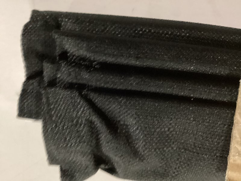 Condition photo showing New/Like New for exclusive home curtains acadia 100% blackout polyester roman shade, 23"x64", black black 23"w x 64"h