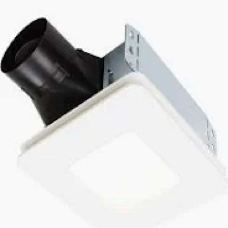 Broan-NuTone 0.9-Sone 60-CFM White Lighted Bathroom Fan (ENERGY STAR Certified) | BEL6