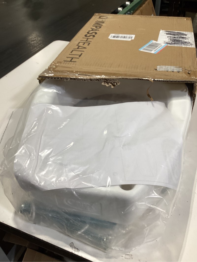 Condition photo showing Good Condition for carex toilet seat riser, round raised toilet seat adds 3.5 inches to toilet height, for assistance bending or sitting, 300 pound weight capacity toilet riser