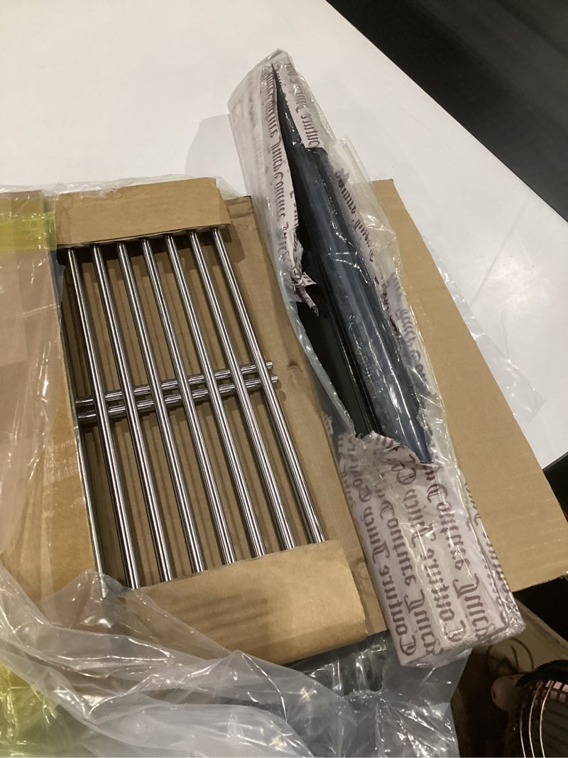 Condition photo showing Good Condition for 9mm grill grates replacement flavorizer bars for 7535 7522 weber spirit grill spirit e-210, s-210, e-200, s-200, weber genesis silver a, spirit 500, spirit 200 series, 15” bbq grill parts grid porcelain 7535 + stainless steel 7522 9mm silver 7535+7522 9mm