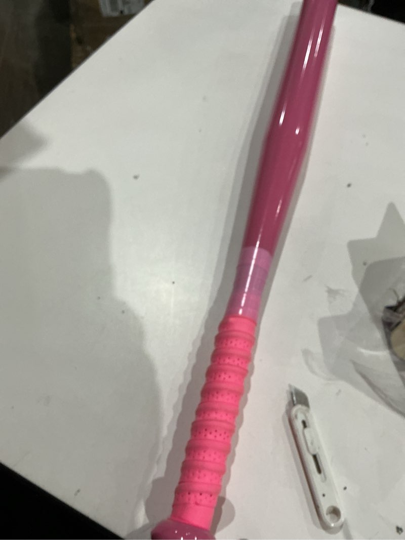 Condition photo showing Good Condition for aluminum baseball bat - 28-30 inch 35 oz - softball, self defense, batting practice, pickup games and home security - metal tball bat pink 28 inch