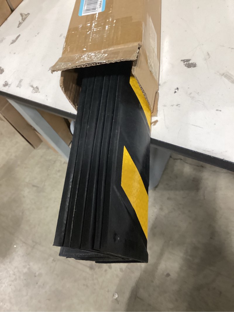 Condition photo showing New/Like New for 27" rubber garage wall protector corner guard for parking lot warehouse edge, 6 packs