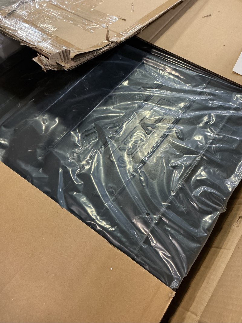 Condition photo showing Good Condition for vevor 2.5" rise rubber threshold ramp, 3 channels cord cover door ramp, no-slip surface, 2200 lbs load capacity rubber ramp for for home doorways driveways curb home steps, 41.8" l x 24" w x 2.5" h 2.5“ h