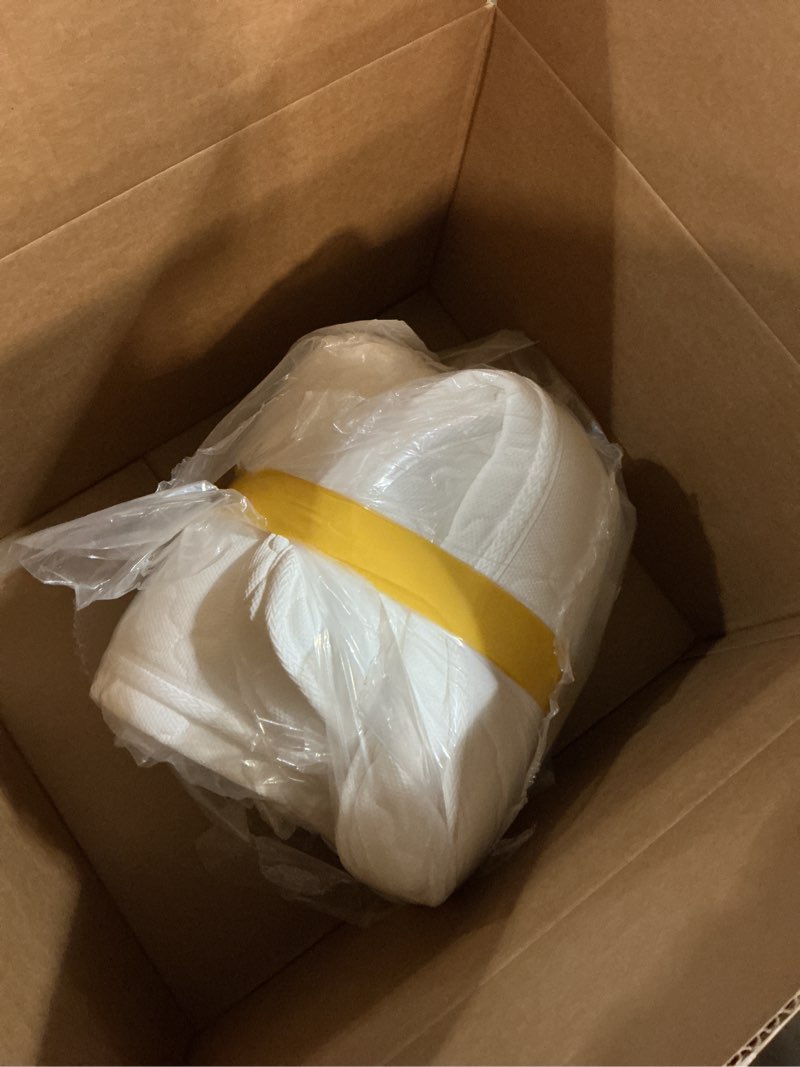 Condition photo showing Good Condition for 5x52x27.5 mattress, medium firm with high density foam, edge reinforced, odorless and steady, certipur-us, fits standard size, pure white 01-pure white