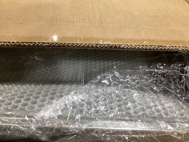 Condition photo showing As Is for Stainless Steel Litter Box | XL Enclosed Cat Litter Boxs with Lid for Big Cats | High Sided, Anti-Urine Leakage | Non-Stick Bottom & Includes Litter Mat & Metal Scoop (Dark Gray) X-Large Dark Gray