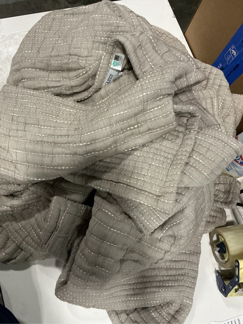 Condition photo showing Good Condition for organic cotton channel stitch coverlet set king 