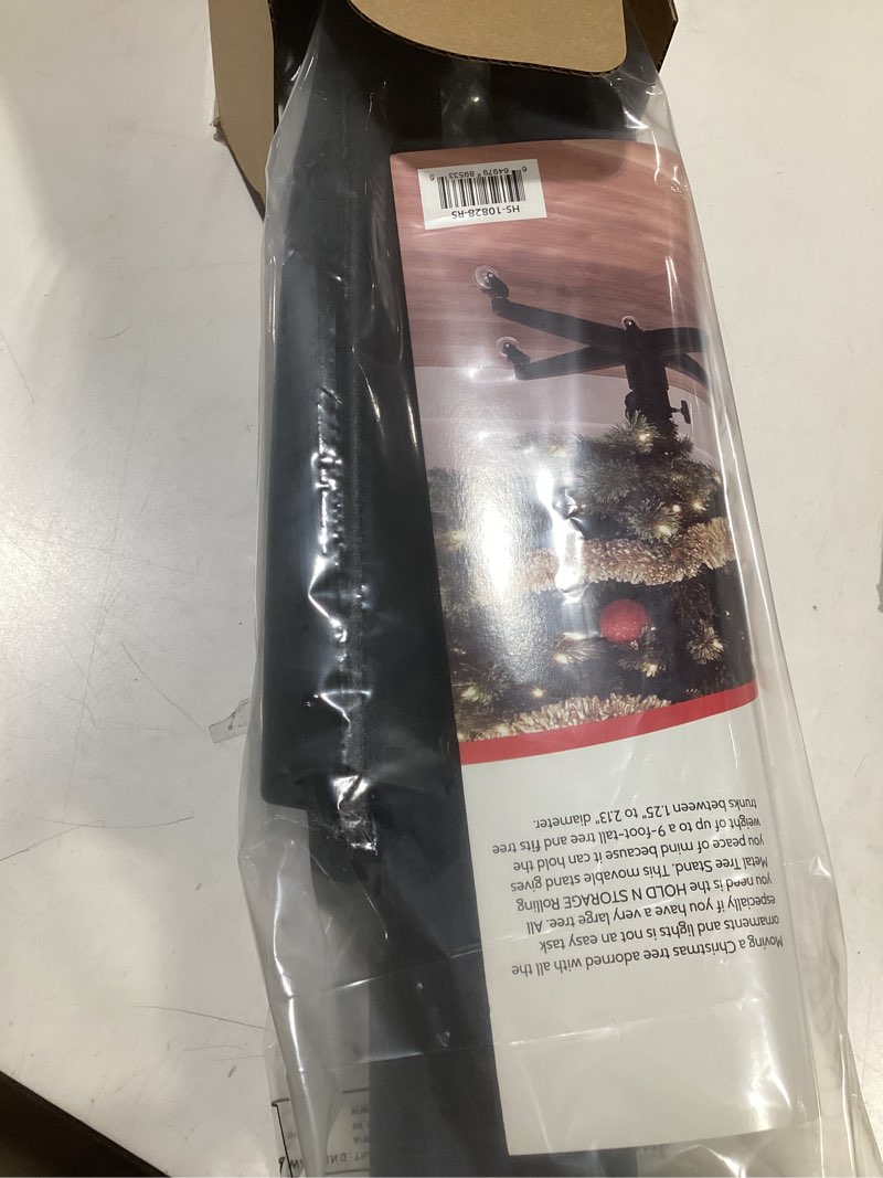 Condition photo showing New/Like New for Rolling Christmas Tree Stand for up to 9 Foot Artificial Trees - Heavy-Duty Xmas Tree Stand Base with Casters and Adjustable Base - Compatible with Most Upright Tree Bags – Up to 120 lbs. Up to 9ft