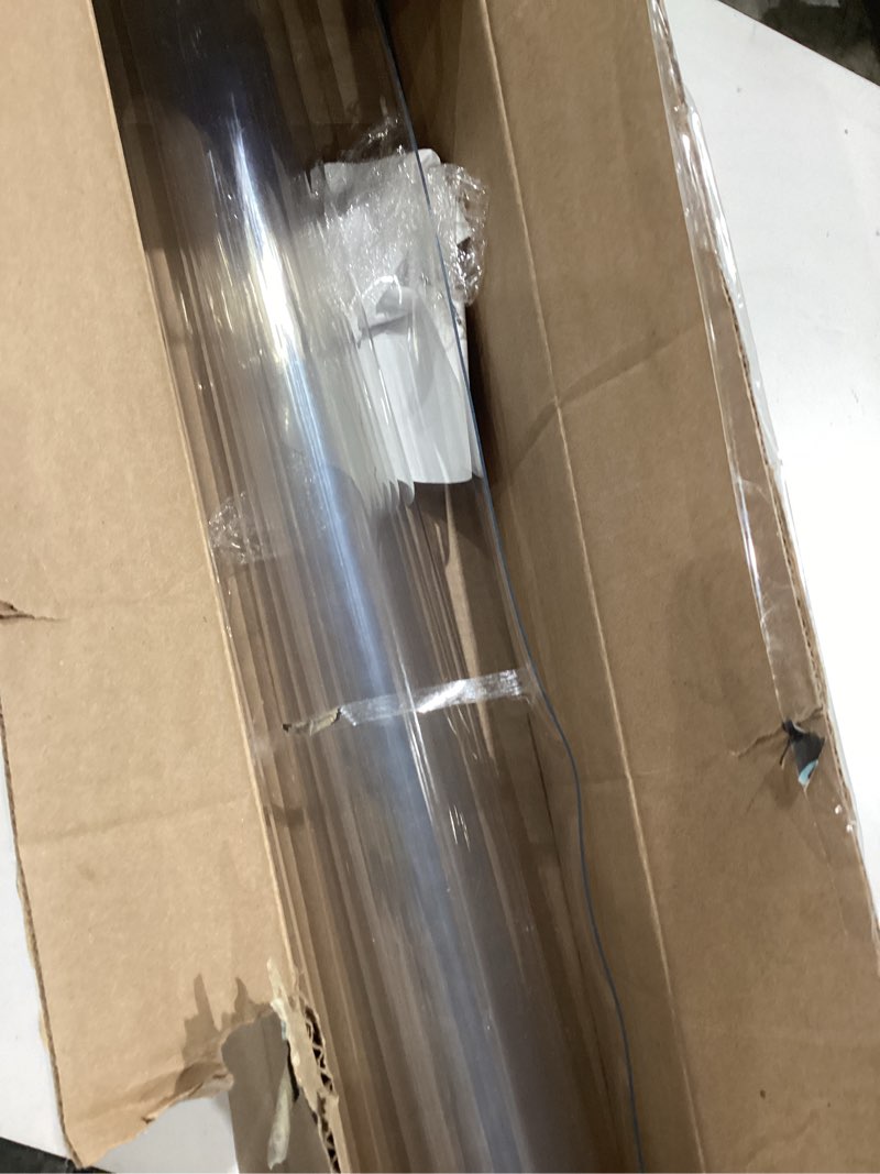 Condition photo showing Good Condition for lovepads clear desk mat 30 x 72 inch, 1.5mm thick clear table protector, waterproof plastic table cover protector, pvc desk protector mat, vinyl desk cover for desktop, coffee & dining table 30" x 72" (rectangular) clear 1.5mm