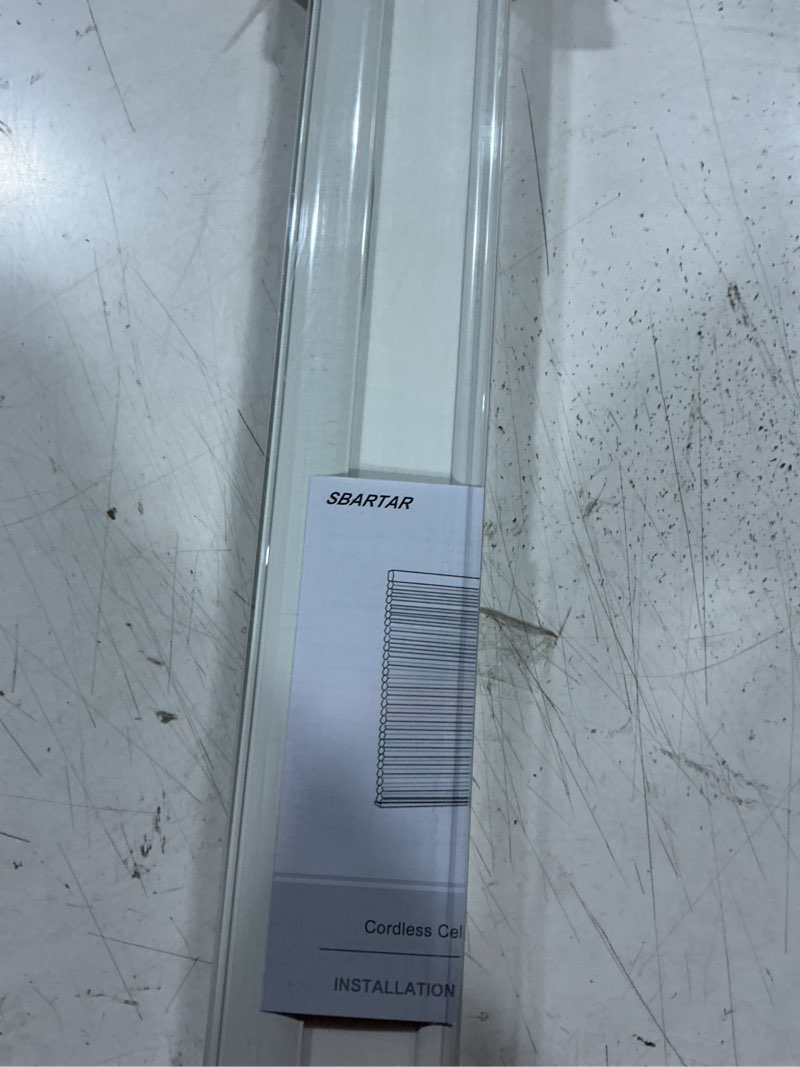 Condition photo showing Good Condition for cellular blinds cordless shades for windows single cell shade - provide privacy and filters light - 31 x 64 inch, ivory beige(light filtering) 31"w x 64"h ivory beige(light filtering)